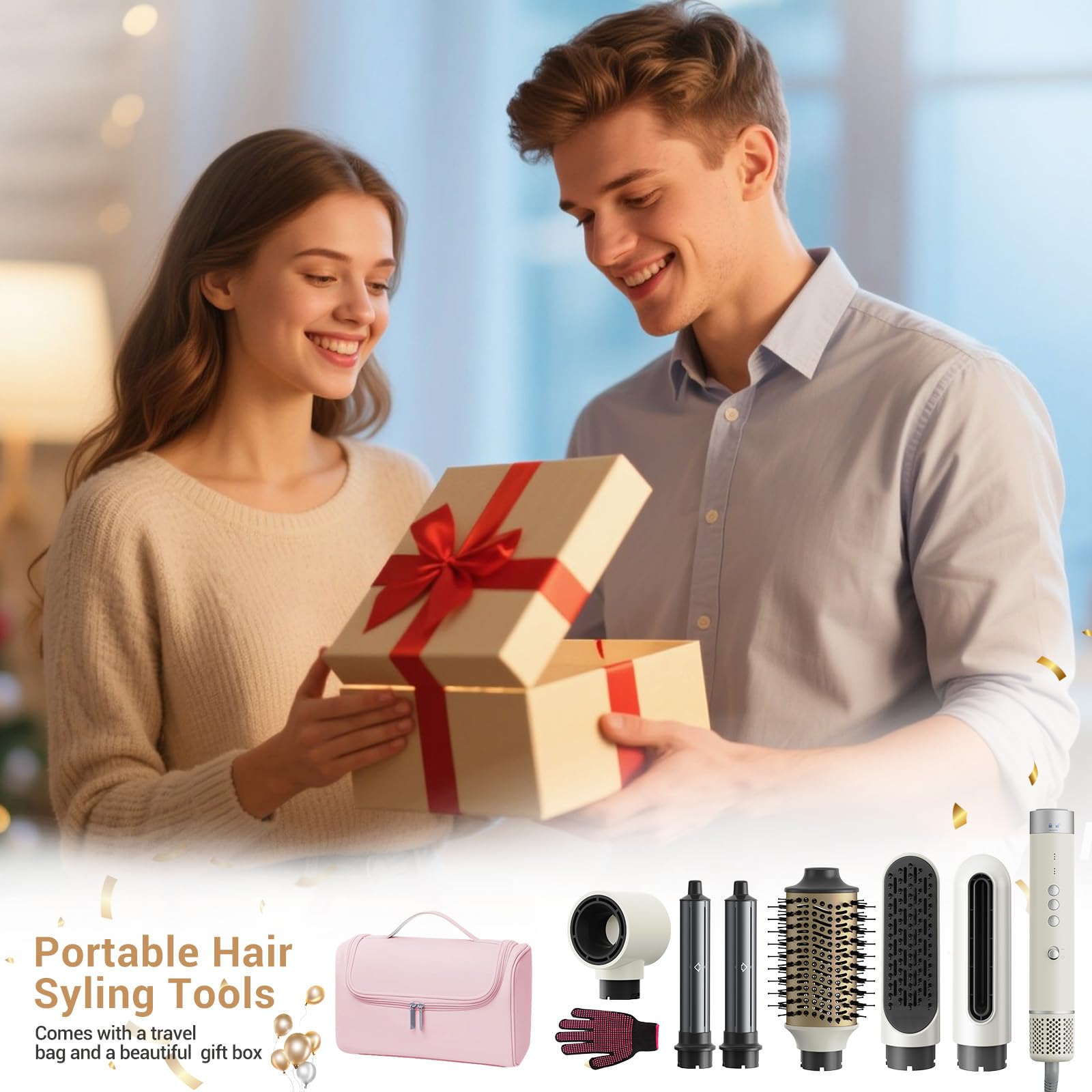 Zephyrluxe smoothing concentrator nozzle attachment for precise airflow and sleek straight hairstyles