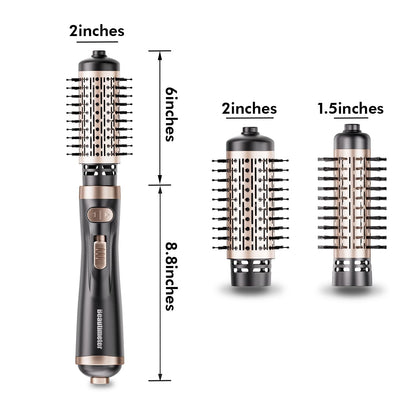 Beautimeter hair dryer brush kit packaging showing all included accessories