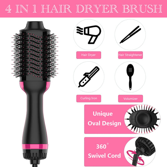 Dimecano hot air styler close up on the negative ion conditioning bristles
