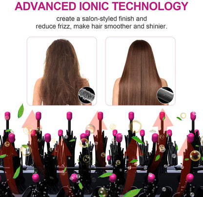 Dimecano hair straightening brush head demonstrating the dual bristle layout