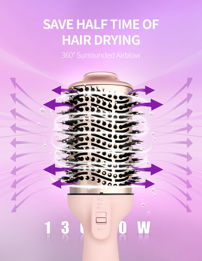 Authentic USA imported 4 in 1 blow dryer brush with styling clips and glove