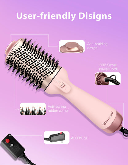 ZM ZHEMEI professional salon hot air styler for smooth anti frizz hair