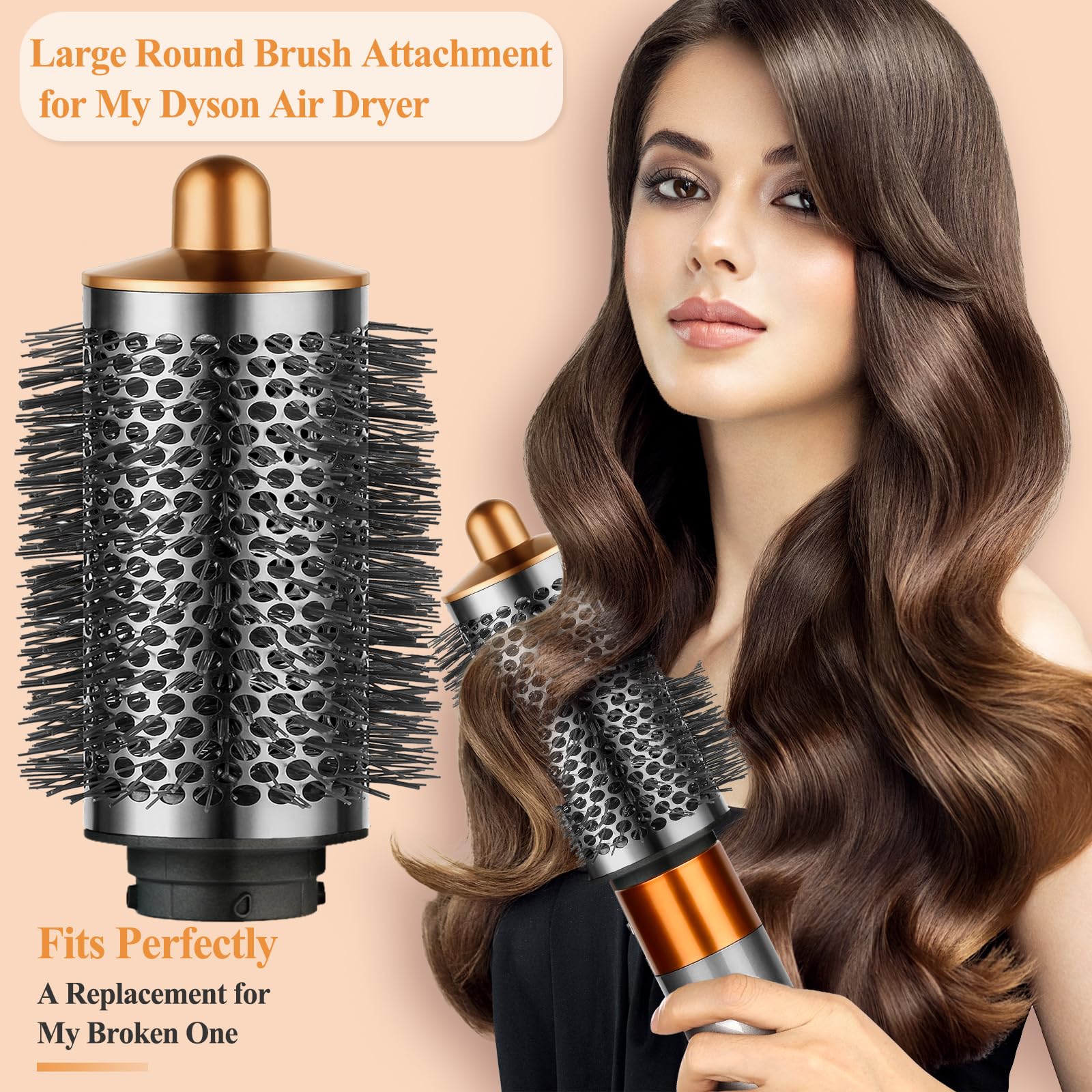 Close-up view of the premium bristles on the YTCHYYSK large styling brush.
