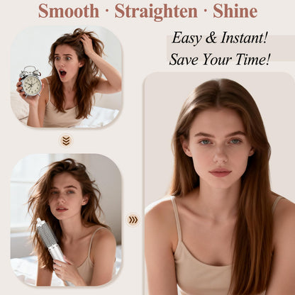 Chivixe hair styler brush attachment in silver color option for multi hair type styling.