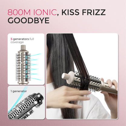 TYMO dual voltage styling tool side profile showcasing the 360 degree swivel power cord.