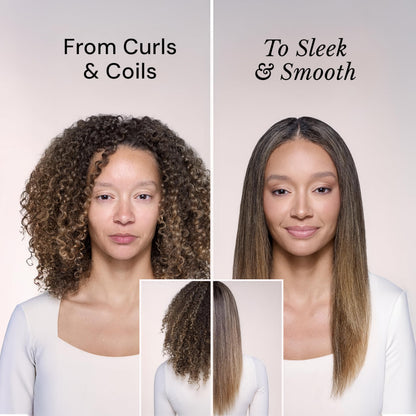 Close-up of the negative ion conditioning bristles on the L'ANGE HAIR Smooth-It hot comb.