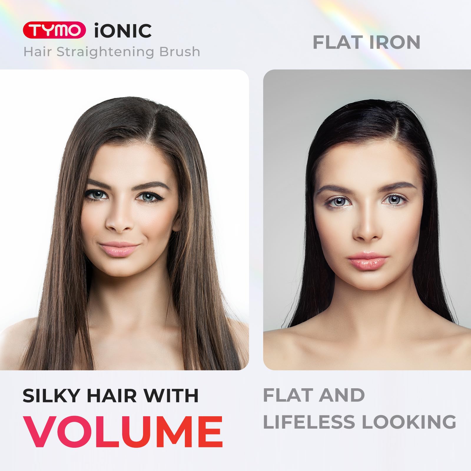 One step hair straightener for women demonstrating the protective comb barriers against burns