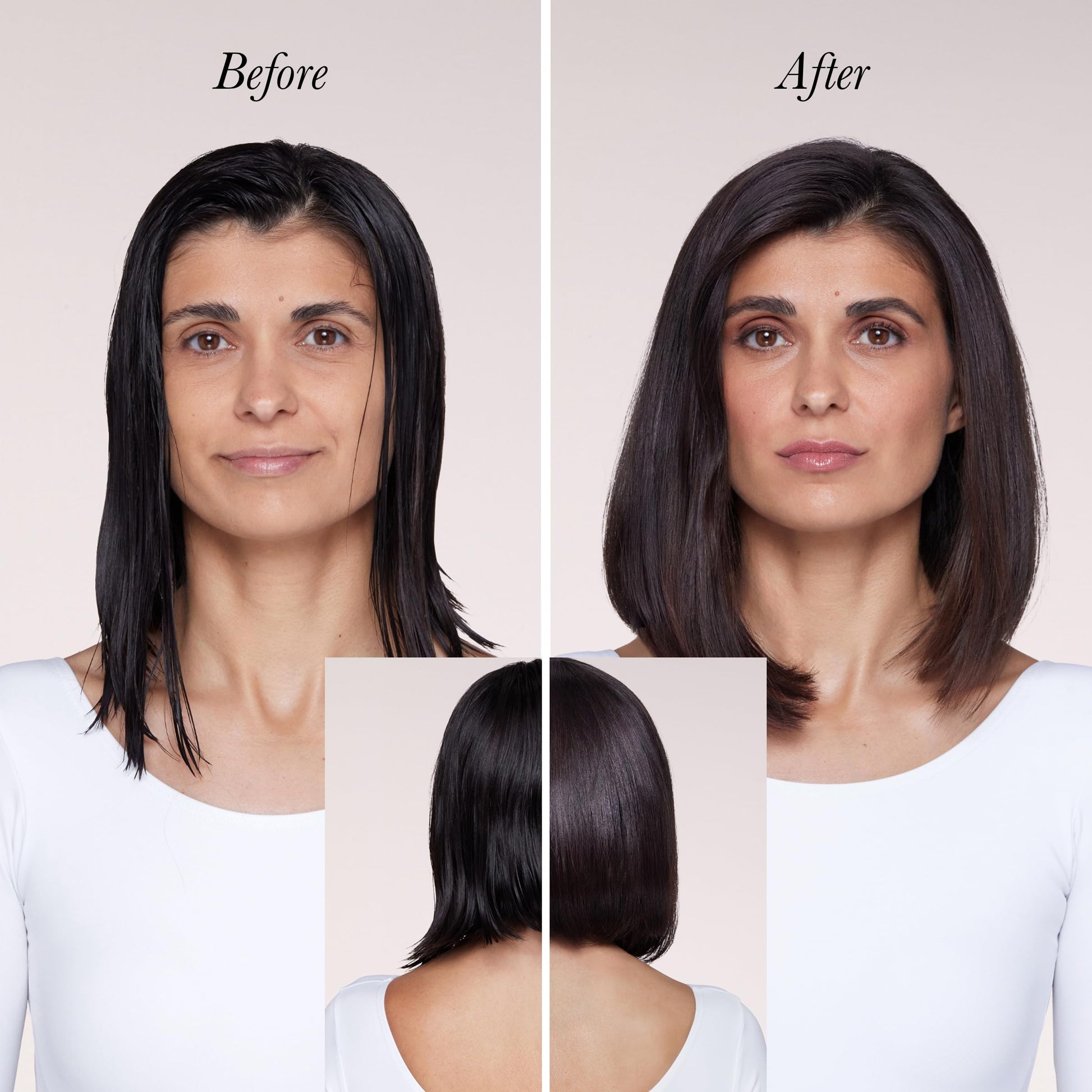 Side view of the lightweight professional blowout brush dryer by L'ANGE HAIR.