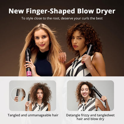 The rear intake filter and temperature control buttons on the premium pink hair dryer brush