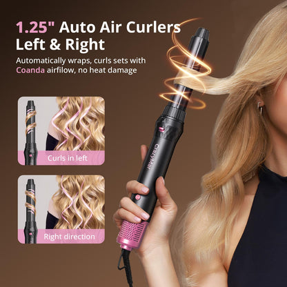 Side profile of the complete multi styler kit showcasing its sleek ergonomic design