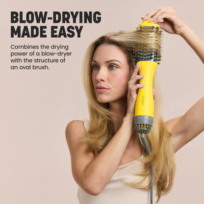 Drybar Double Shot ergonomic handle and speed settings view