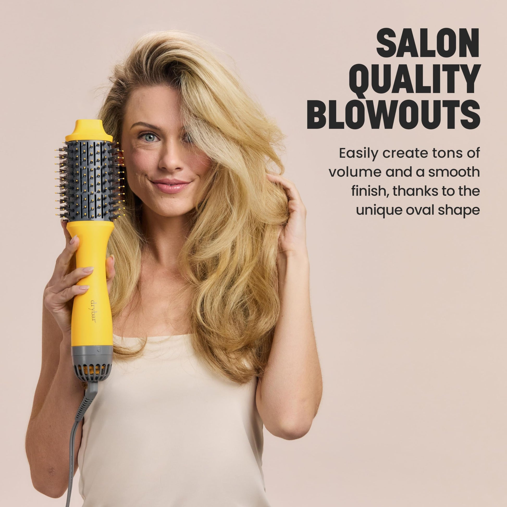 Drybar ionic technology hot air brush styling long hair overview