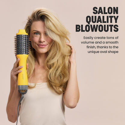 Drybar ionic technology hot air brush styling long hair overview