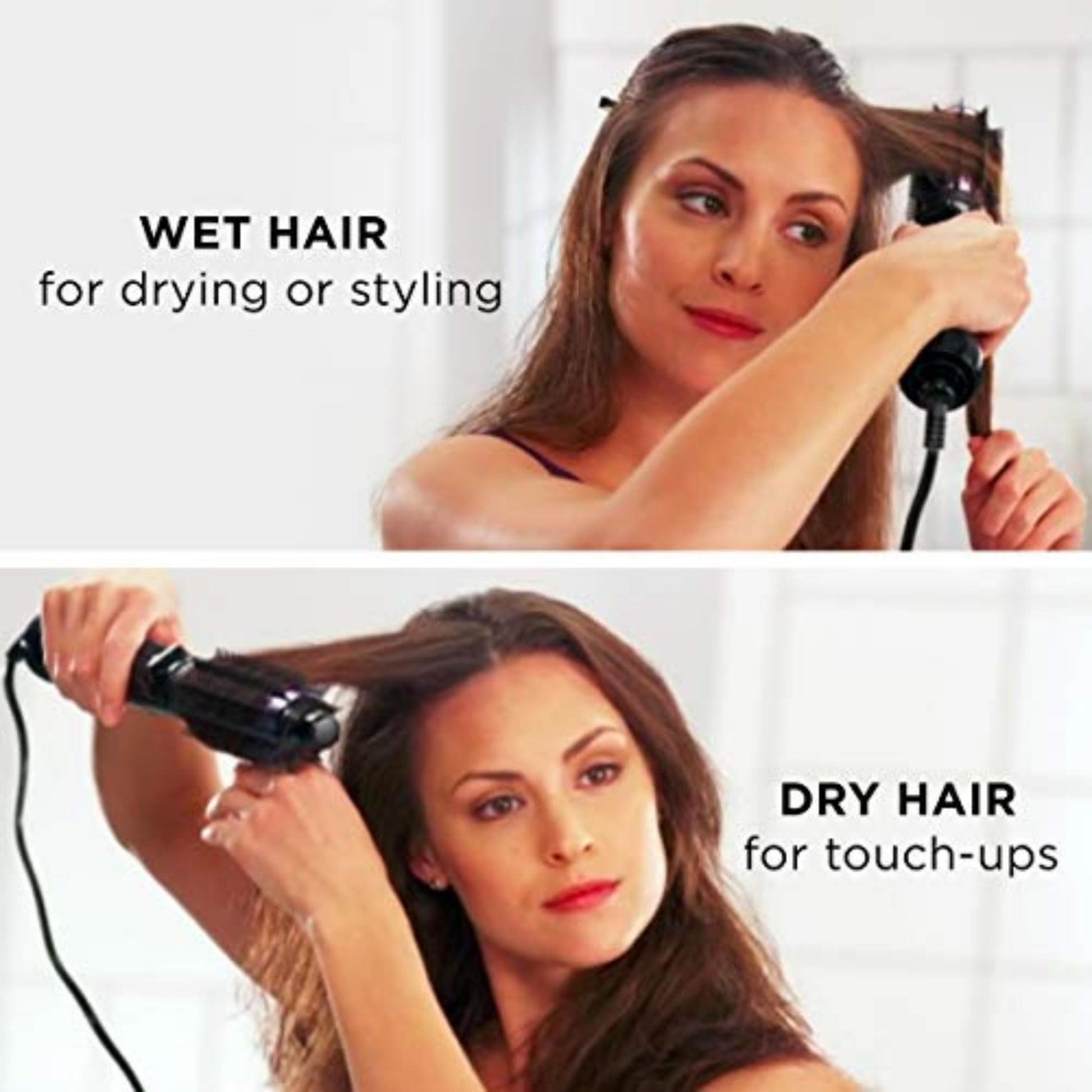 Conair dual voltage hot air brush kit displayed clearly against a clean background