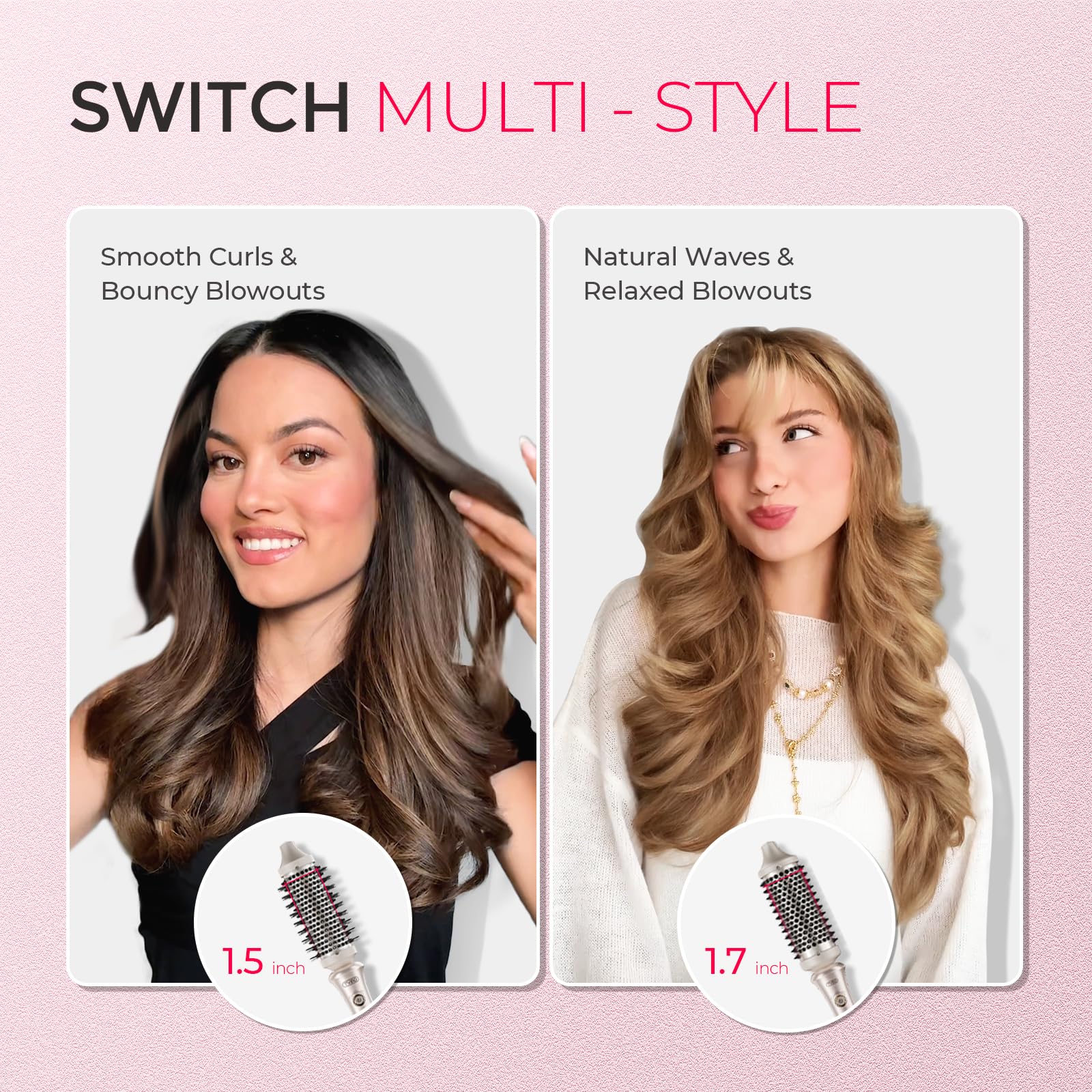 TYMO dual voltage hair straightener and curler 2 in 1 brush packaged securely for genuine beauty import delivery.
