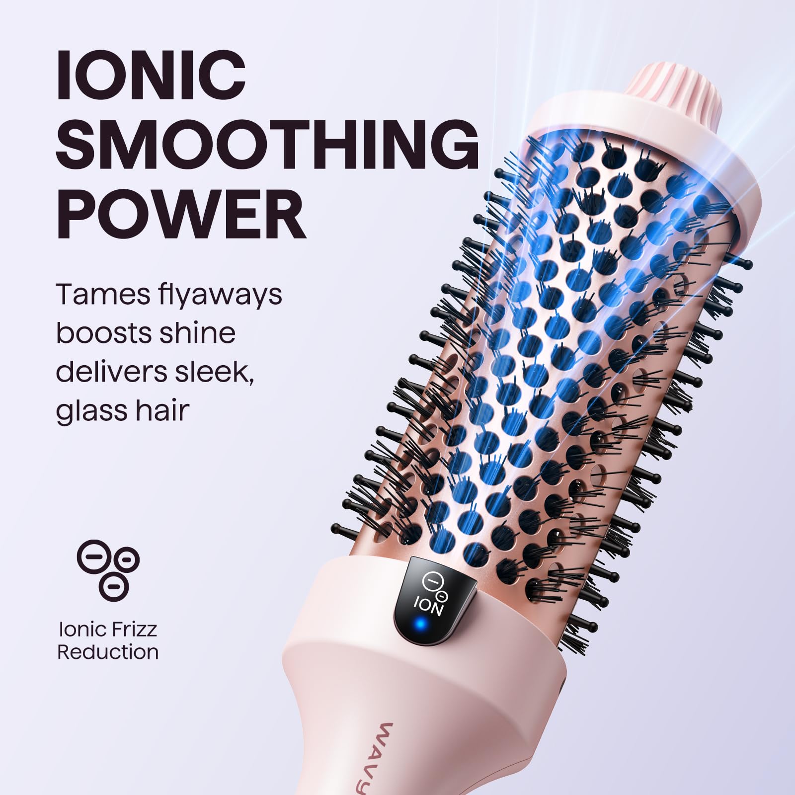 Wavytalk ionic thermal styling brush LED digital display and buttons