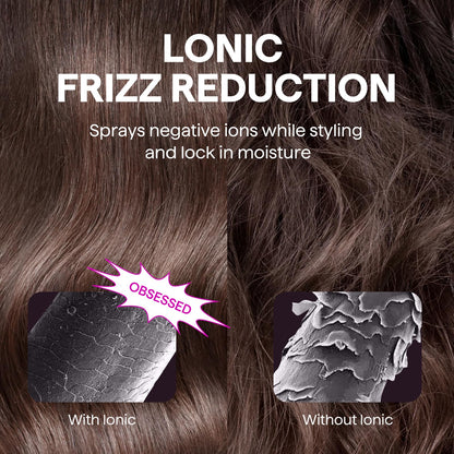 Wavytalk Blowout Express Ionic Heated Round Brush showcasing the premium bristle design for smooth styling.
