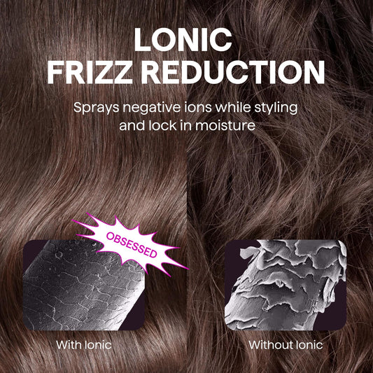 Wavytalk Blowout Express Ionic Heated Round Brush showcasing the premium bristle design for smooth styling.