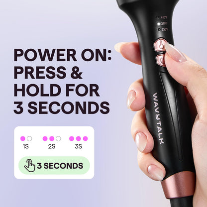 Wavytalk updated thermal brush displaying the gold and black professional ionic styling tool elements.