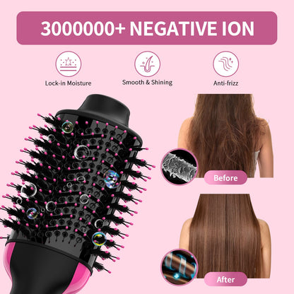Umeely upgraded professional hair volumizer brush showing the 360-degree swivel cord attachment