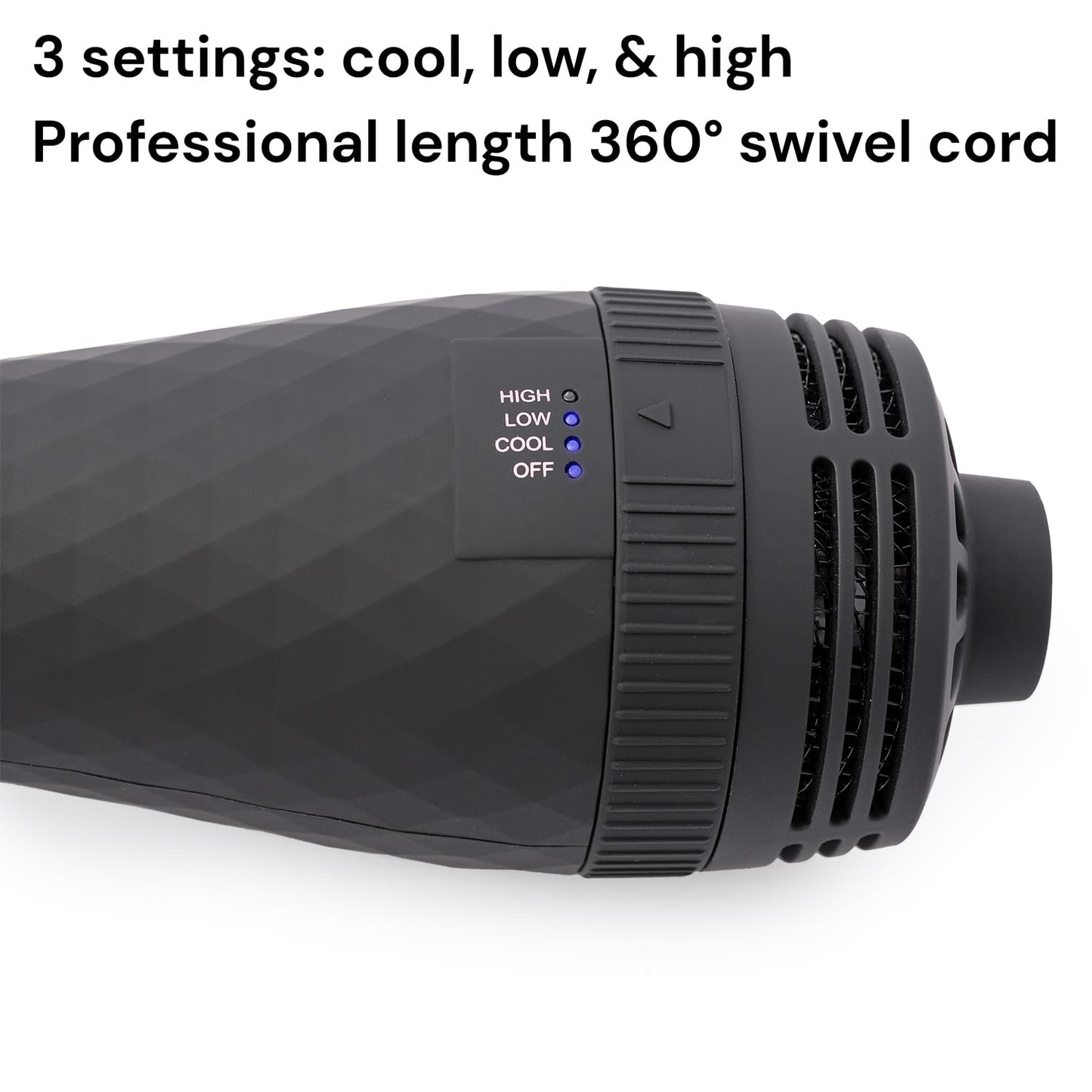 L'ANGE HAIR hot air volumizing brush bristles and ergonomic handle design