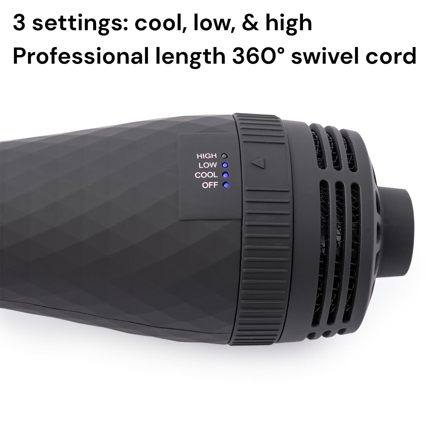 L'ANGE HAIR hot air volumizing brush bristles and ergonomic handle design