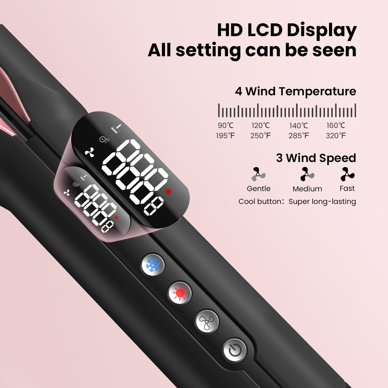 SUPGALIY professional 2 in 1 wet to dry hair straightener angled view for salon styling