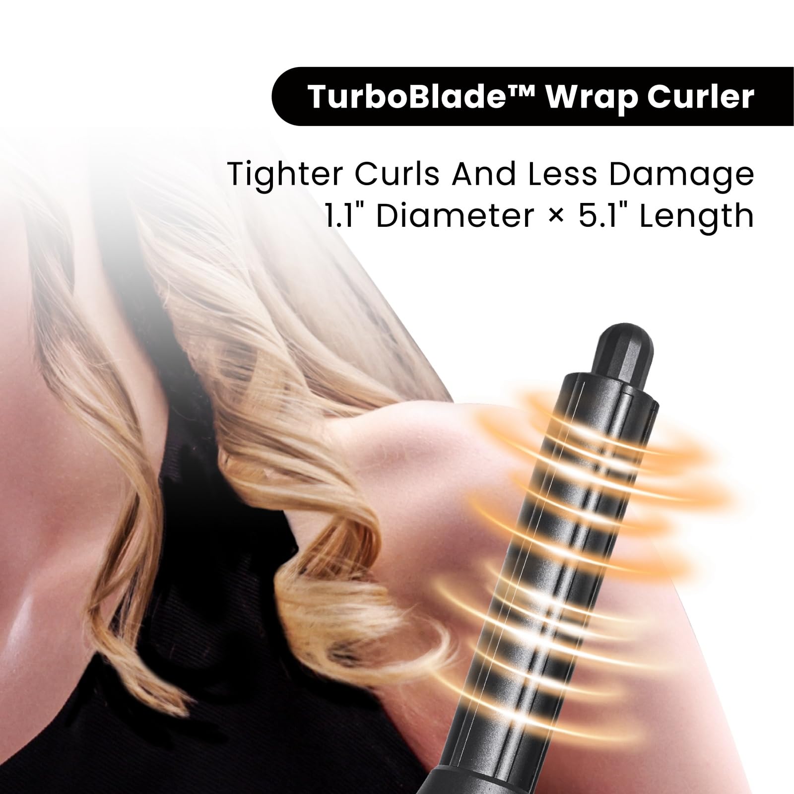 GLAMUP ThermaFlow thermal brush straightener head designed for sleek and smooth hair styling.
