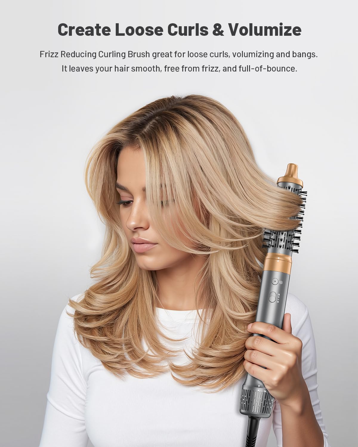 HITTIONA high speed blow dryer nozzle attachment for quick pre-styling drying.
