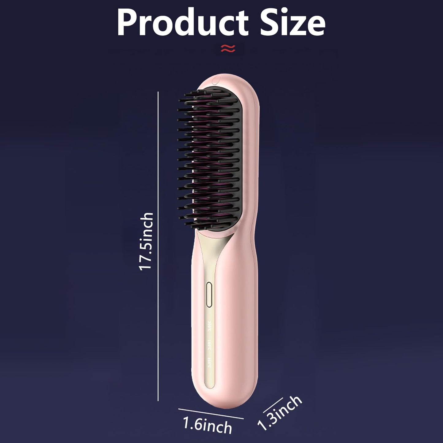 Ergonomic lightweight handle design of the Bewinner portable heated hair tool for effortless grip.