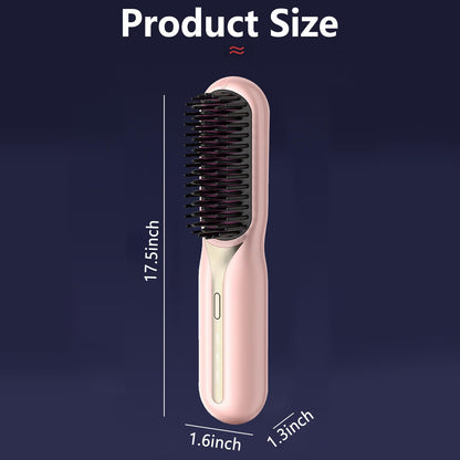 Ergonomic lightweight handle design of the Bewinner portable heated hair tool for effortless grip.