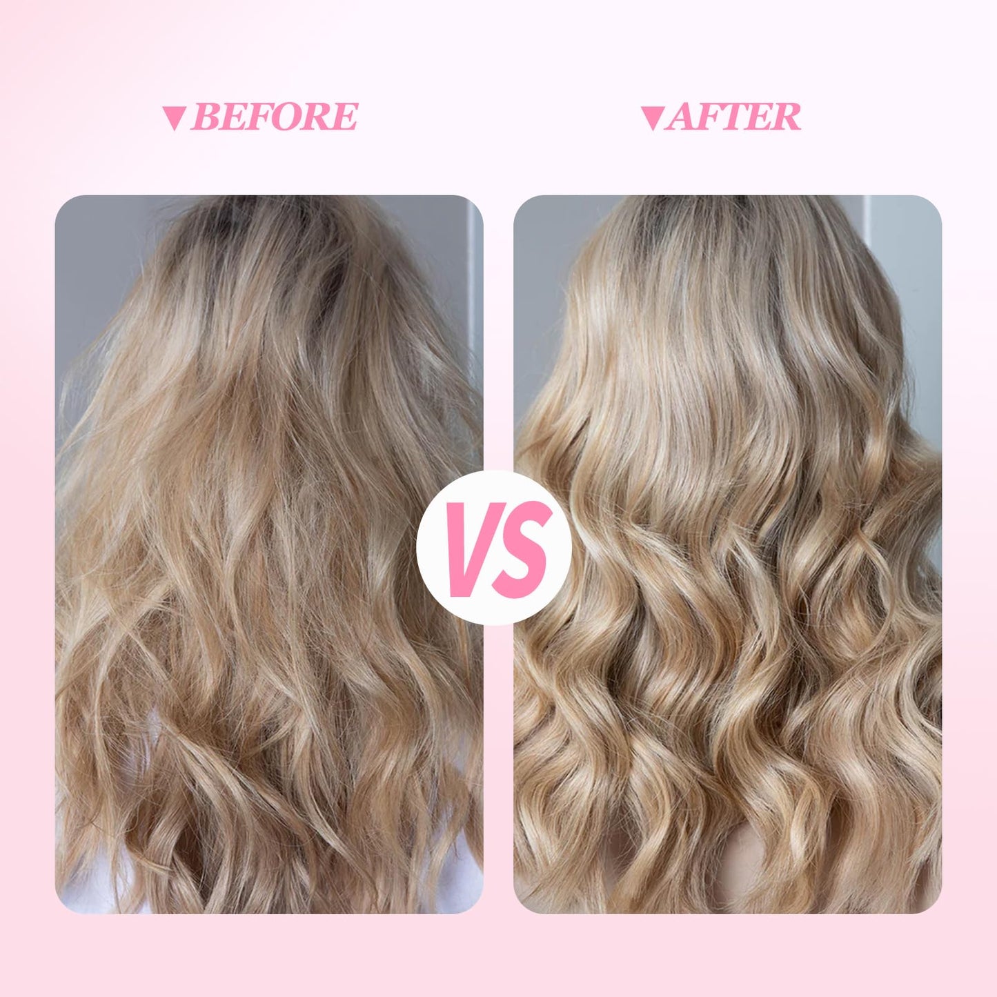 K&K negative ion thermal round brush packaging with professional blowout look results