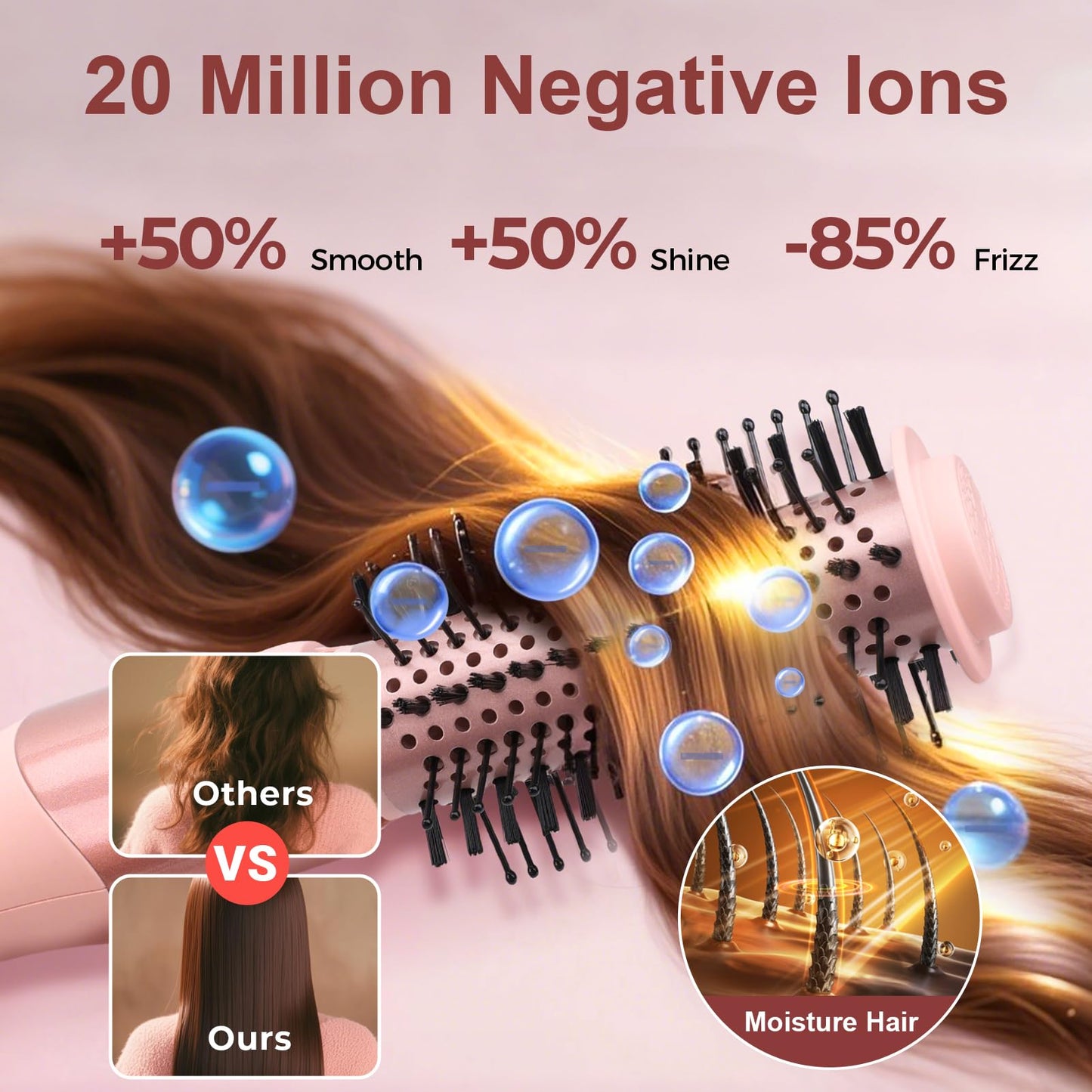 Dryhsip hair tools kit including the two round styling brushes for detailed shaping.