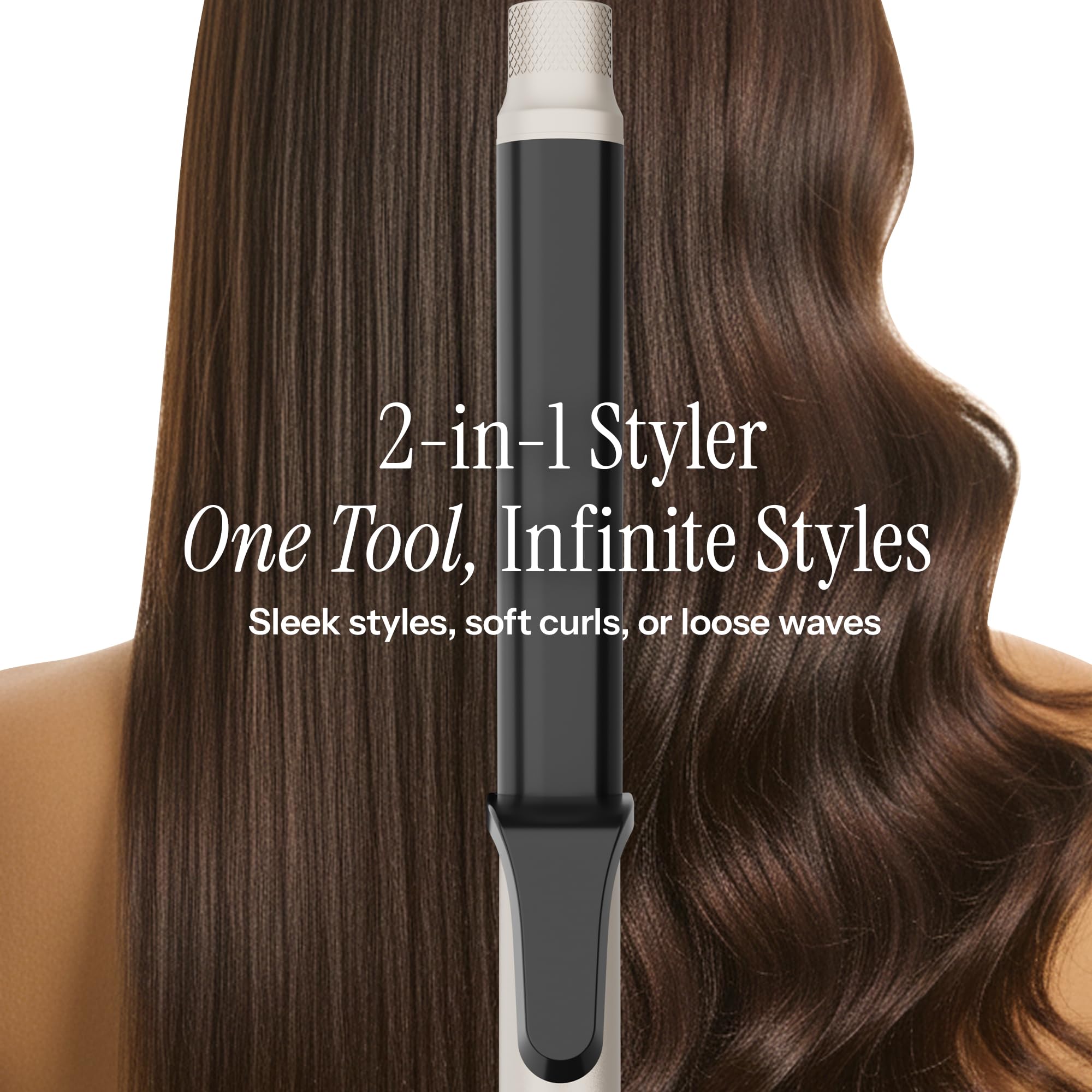 Hot Tools 2 in 1 multi use hair iron close up of the digital LED temperature controls
