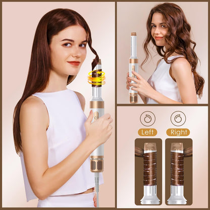 Zcvtbye hot air styler attachment heads including the automatic left and right curling barrels.