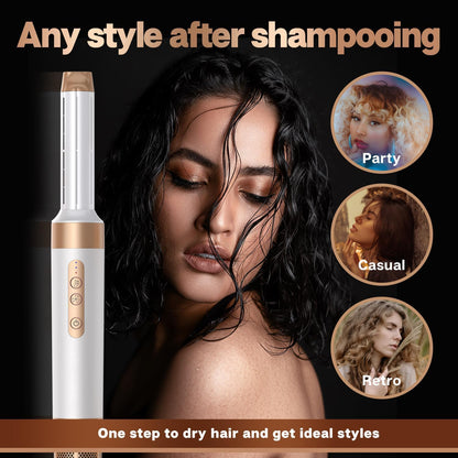 Zcvtbye professional ionic styling tool kit laid out with the wind shield and concentrator nozzles.
