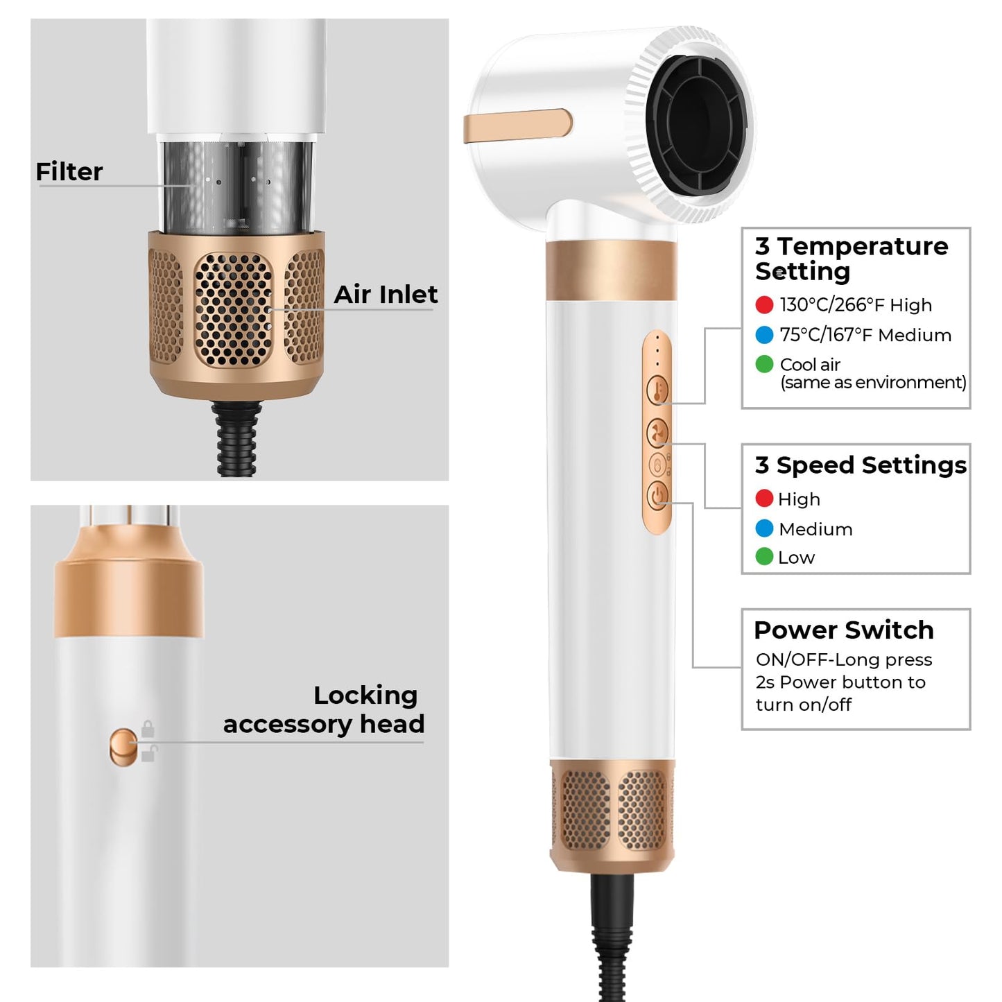 Zcvtbye premium travel hair styling tool set inside its elegant white and silver gift box packaging.