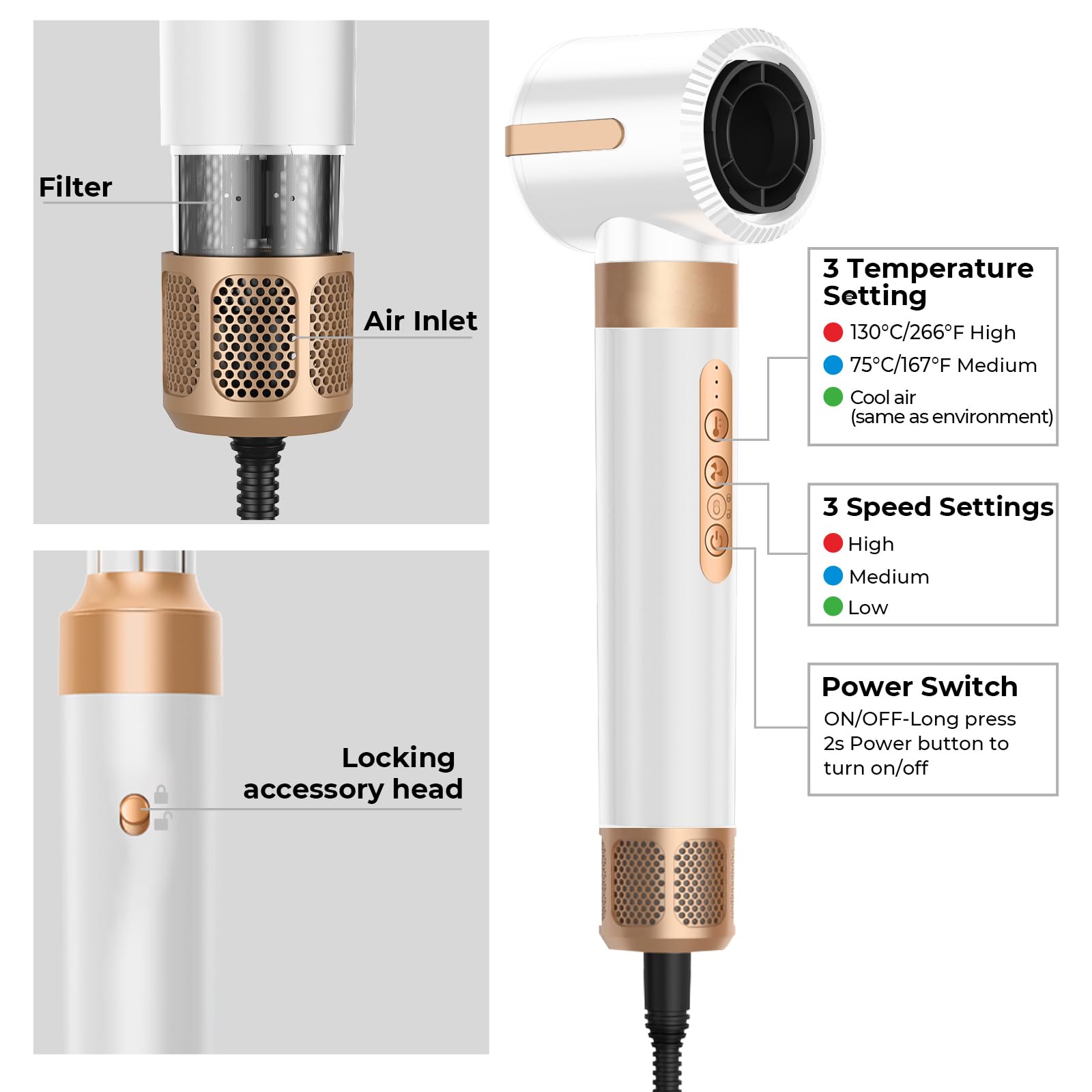 Zcvtbye premium travel hair styling tool set inside its elegant white and silver gift box packaging.
