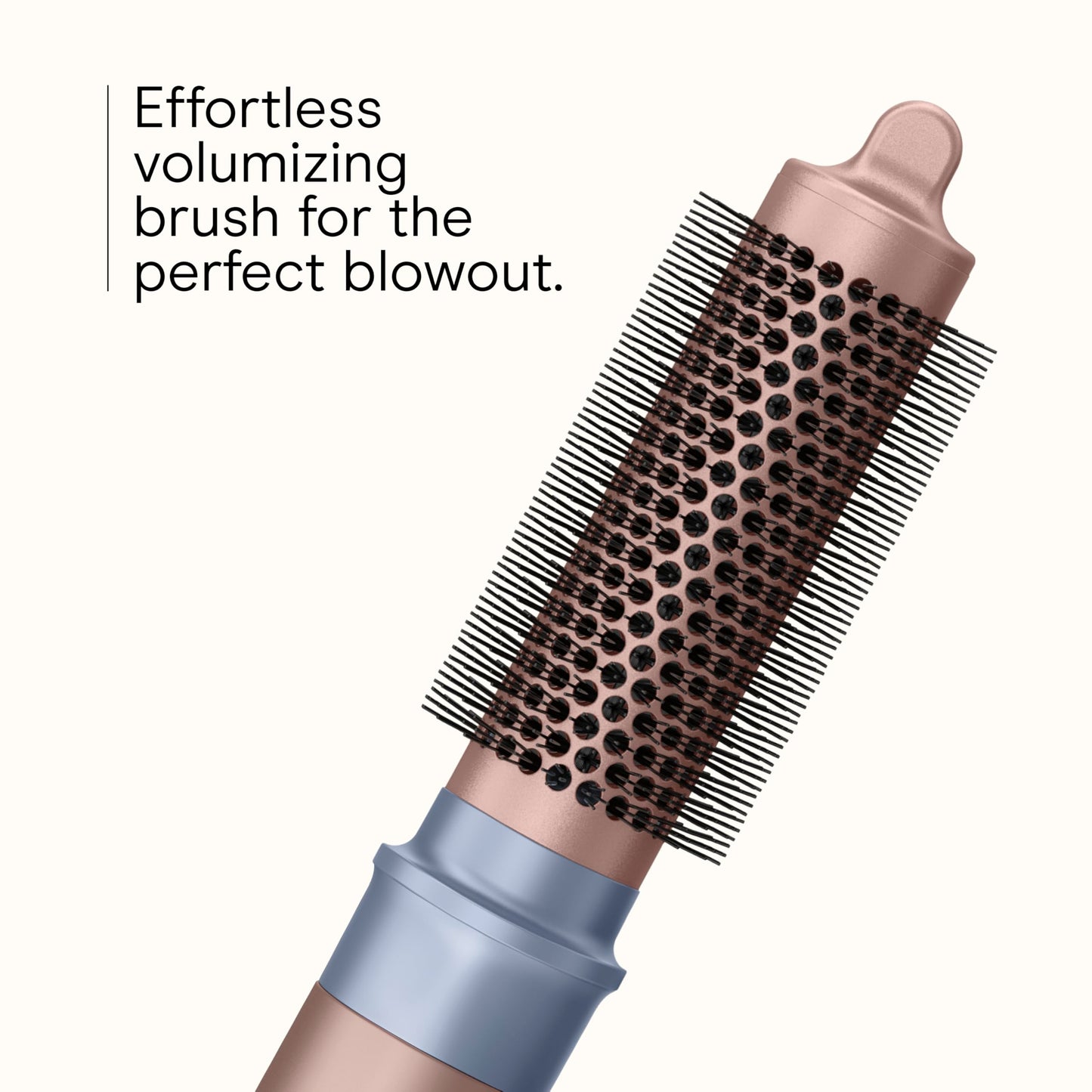 Conair hot air brush drying nozzle attachment close up for initial hair preparation.