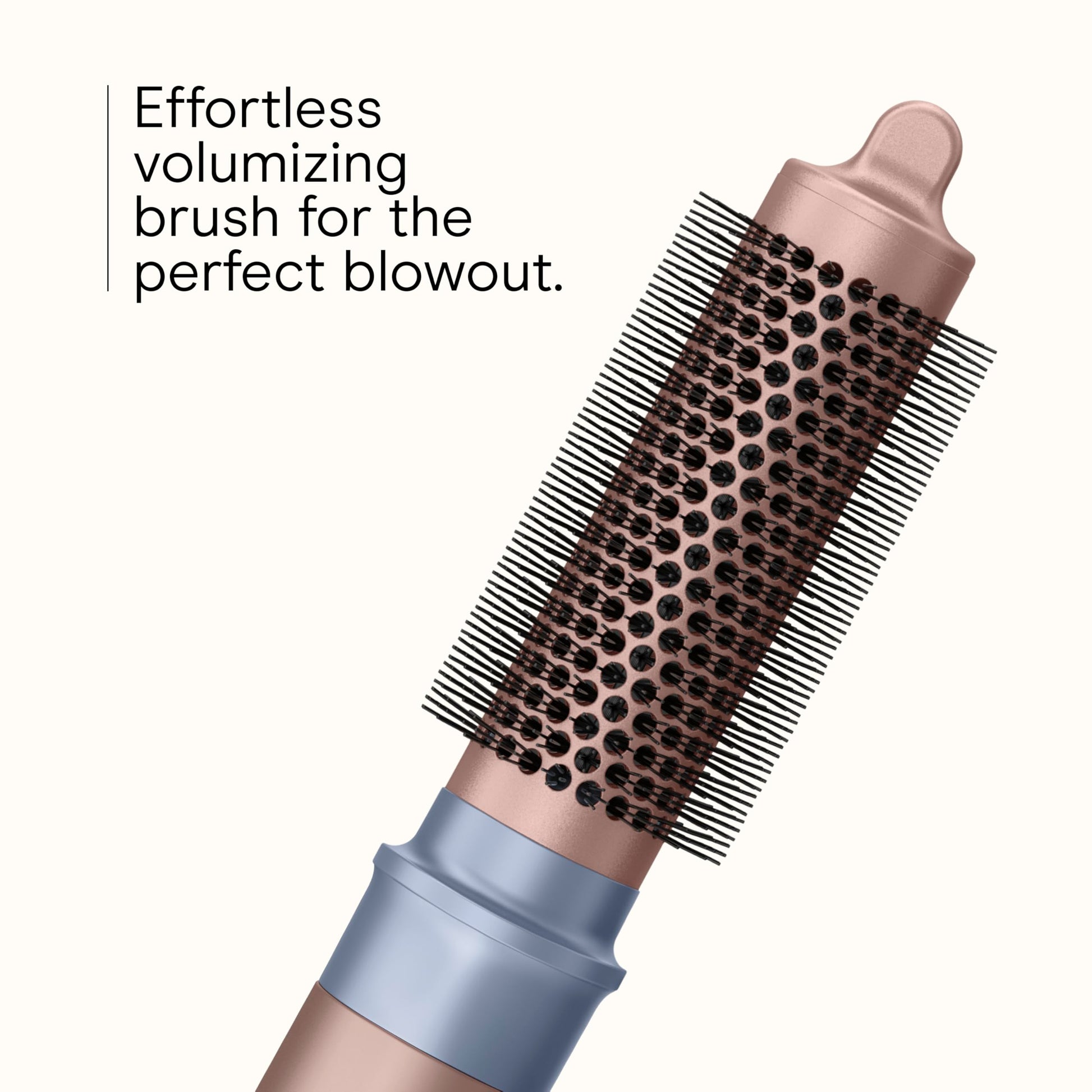 Conair hot air brush drying nozzle attachment close up for initial hair preparation.
