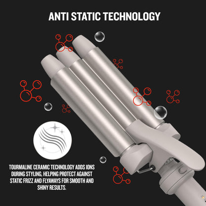 Remington multi-styler ceramic round brush attachment highlighting the anti-static bristle design for volume.
