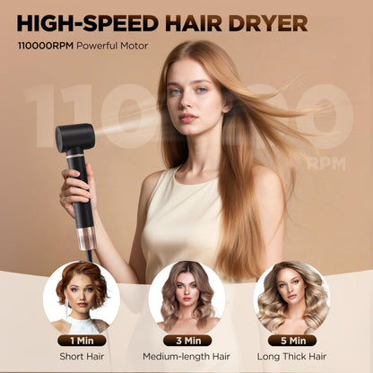 O.H.B multi styler air wrap barrels demonstrating the automatic curling setup.