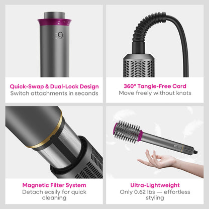 BLURISM fast drying nozzle attachment showing the heavy duty design for rapid airflow distribution
