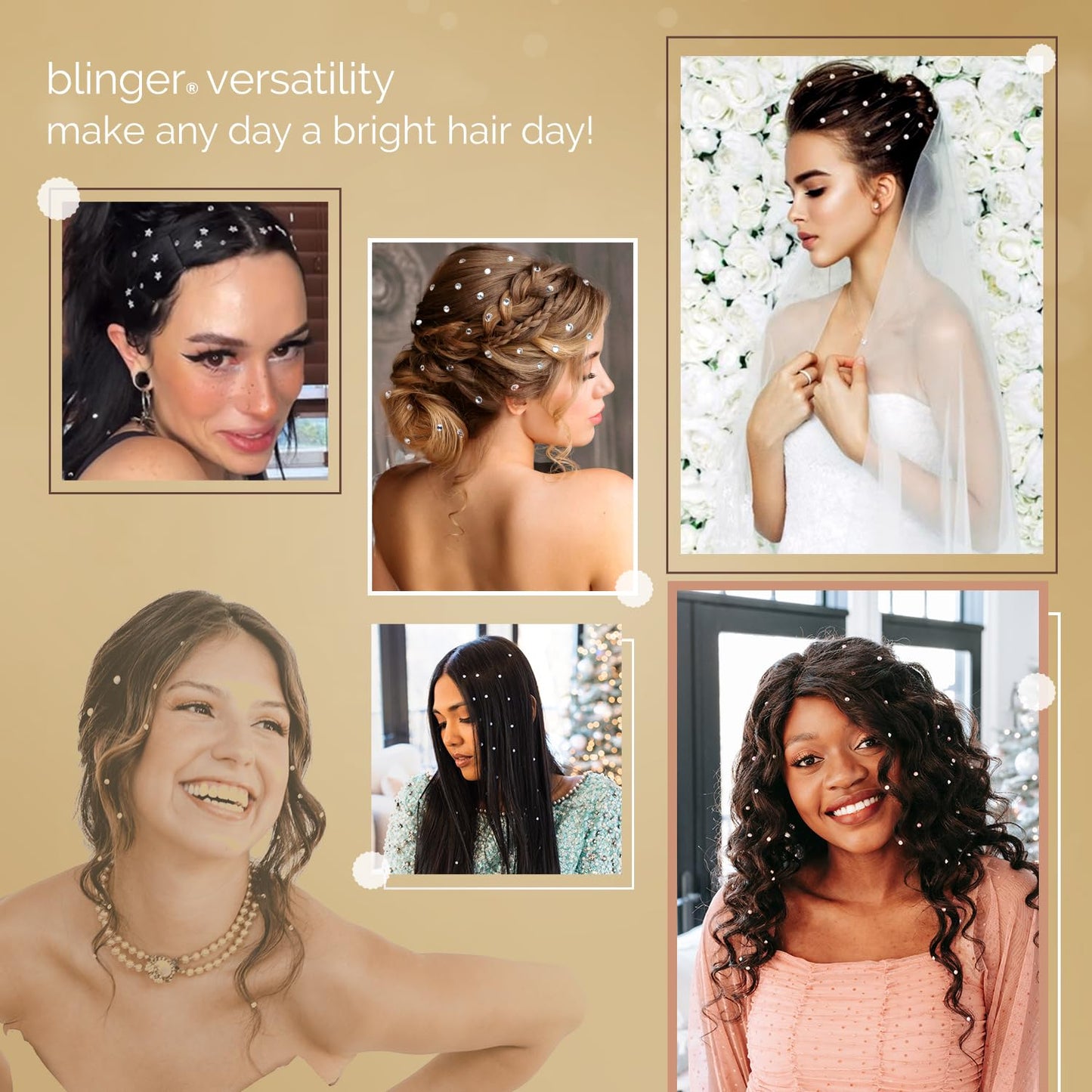 Blinger shimmer collection starter tool decorating a fashion accessory surface