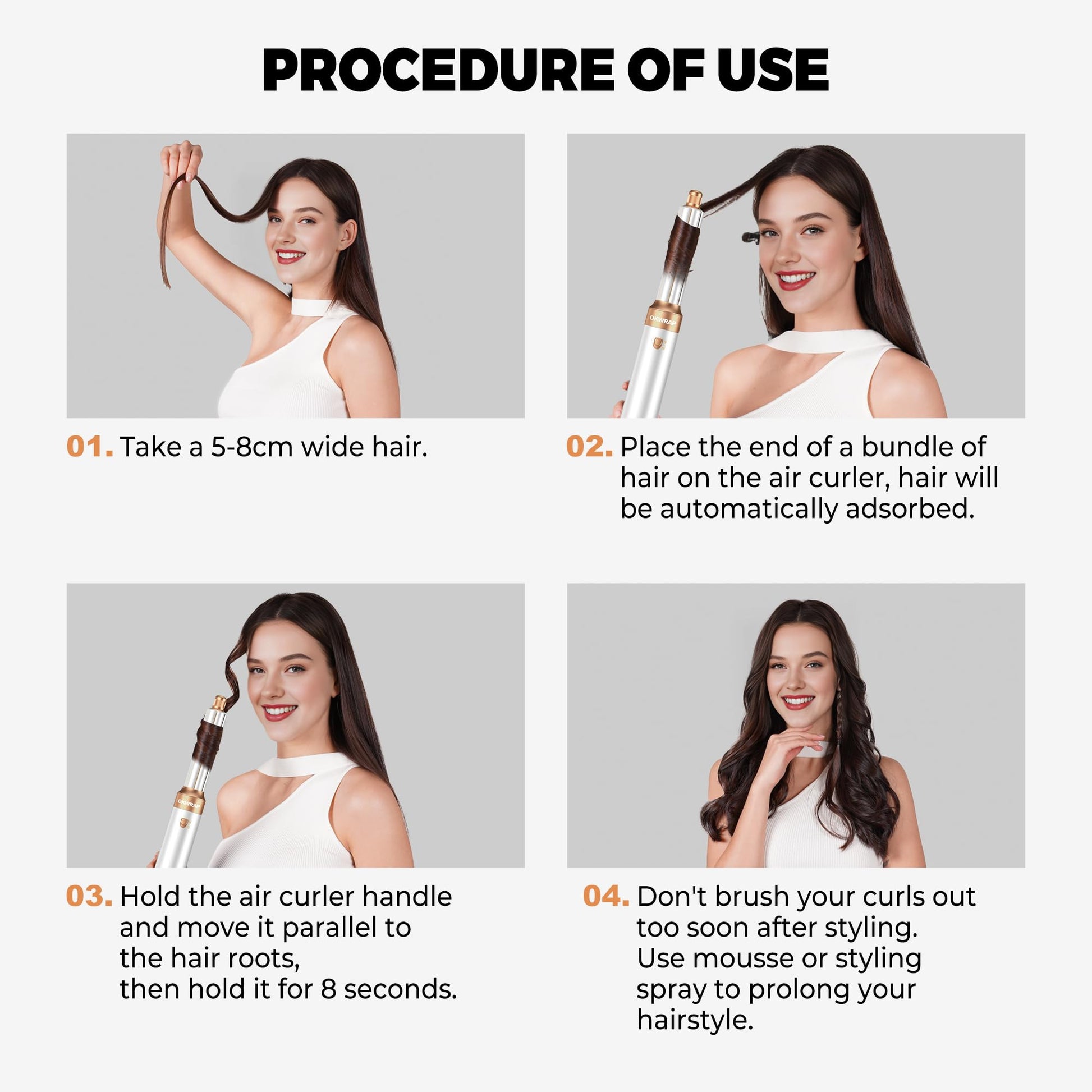 Ionic hot air massage oval blowout brush head attachment detailing the specialized detangling bristles.