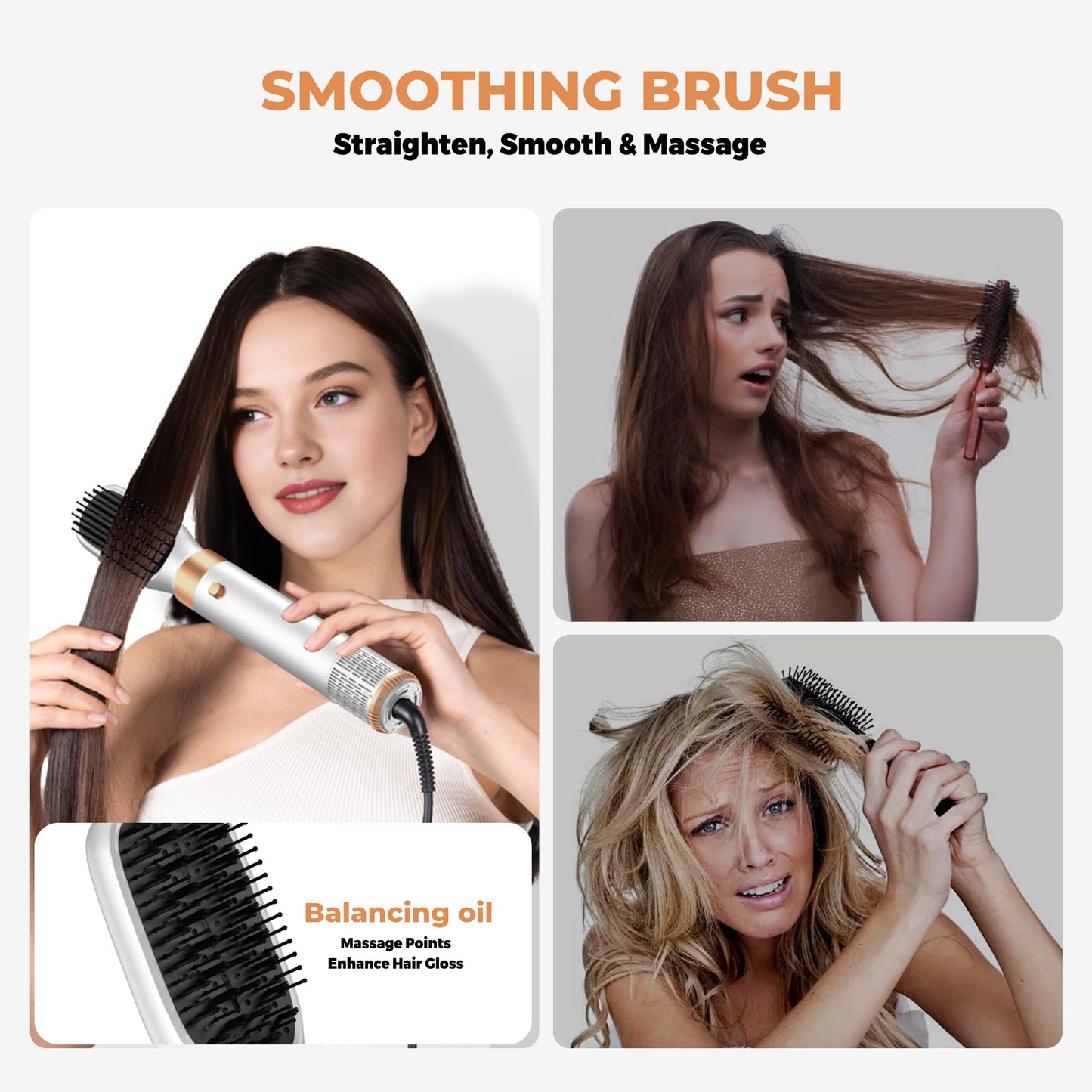 Left and right auto curl styler barrels displaying the directional airflow vents for symmetrical curls.