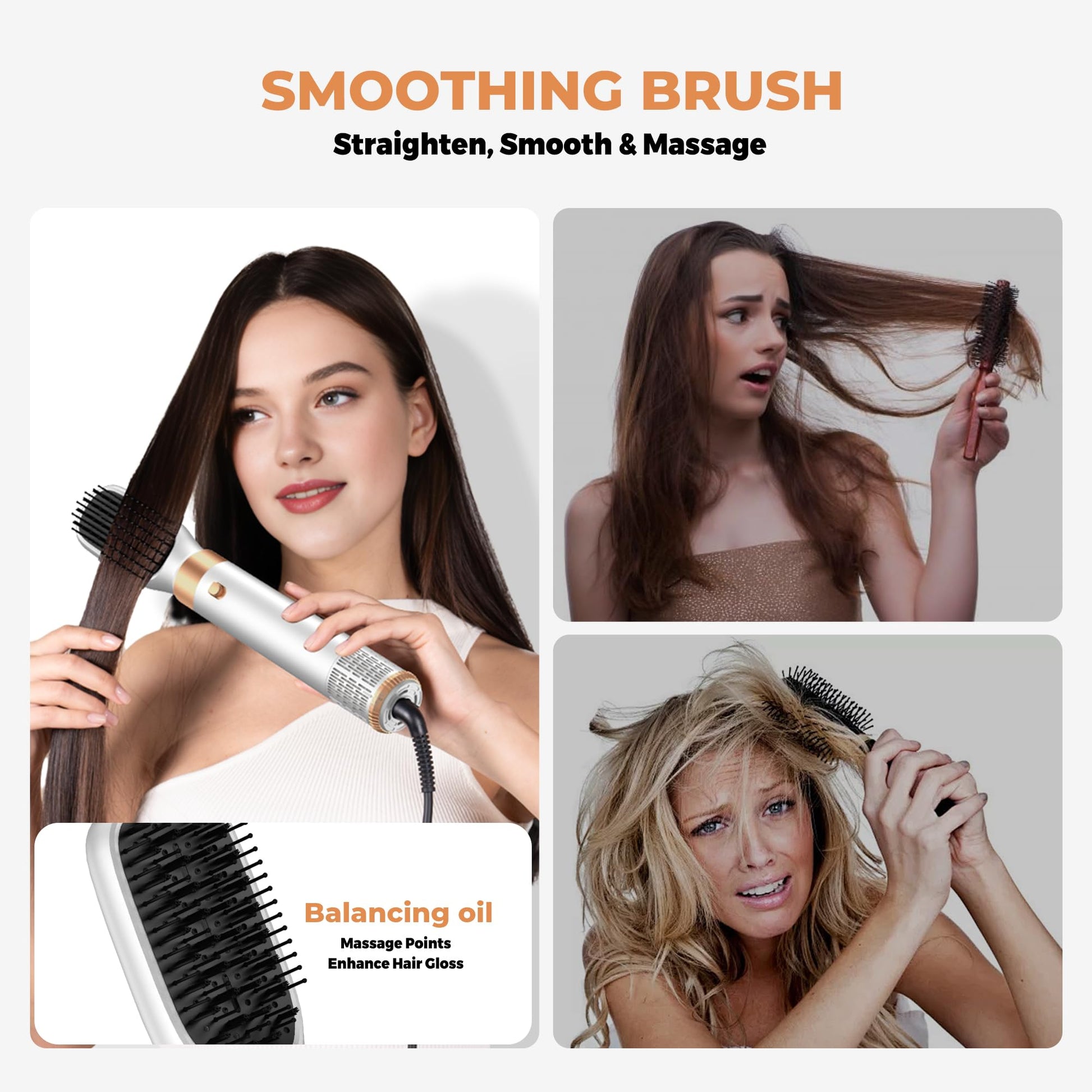 Left and right auto curl styler barrels displaying the directional airflow vents for symmetrical curls.