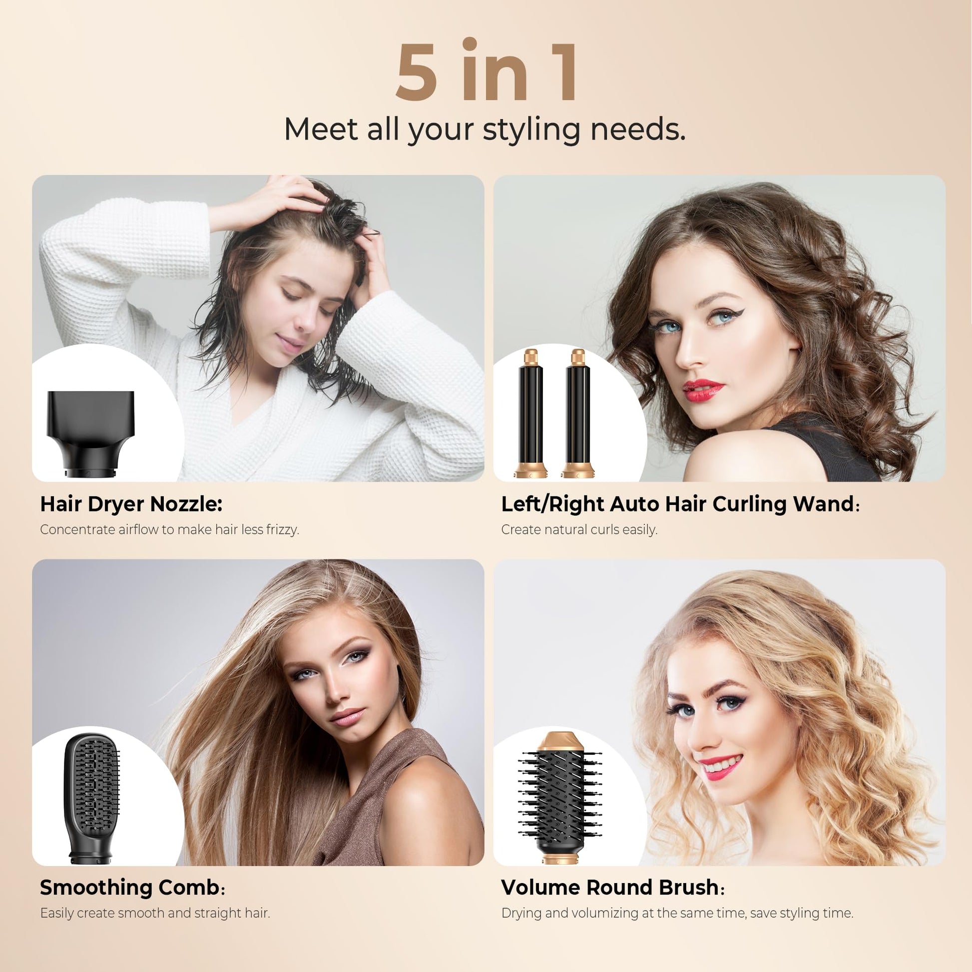 UMIGA air curling wand styler base handle close up