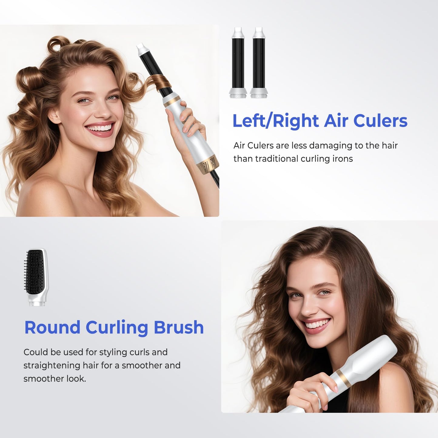 Yitrust auto wrap air curler attachment demonstrating the aerodynamic airflow barrel design