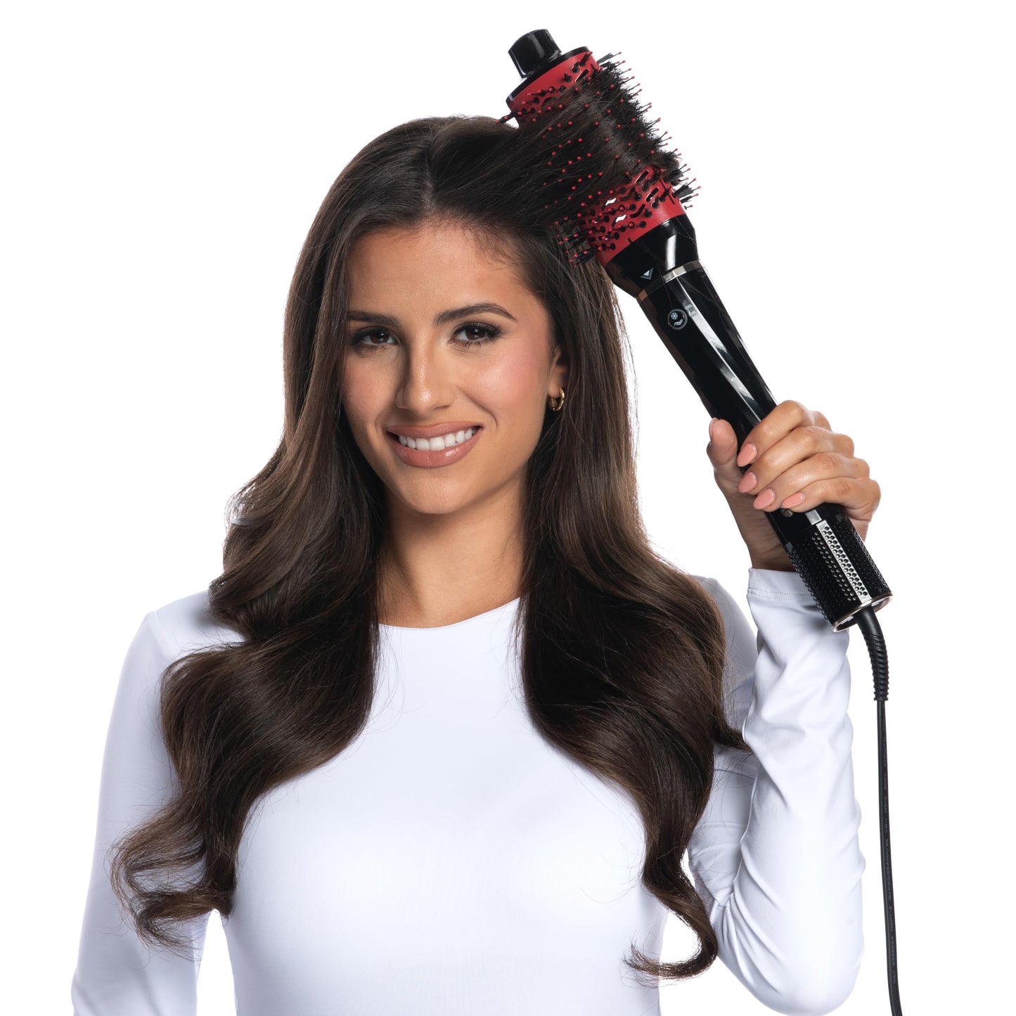 Interchangeable ceramic curling attachment for creating bouncy frizz free curls